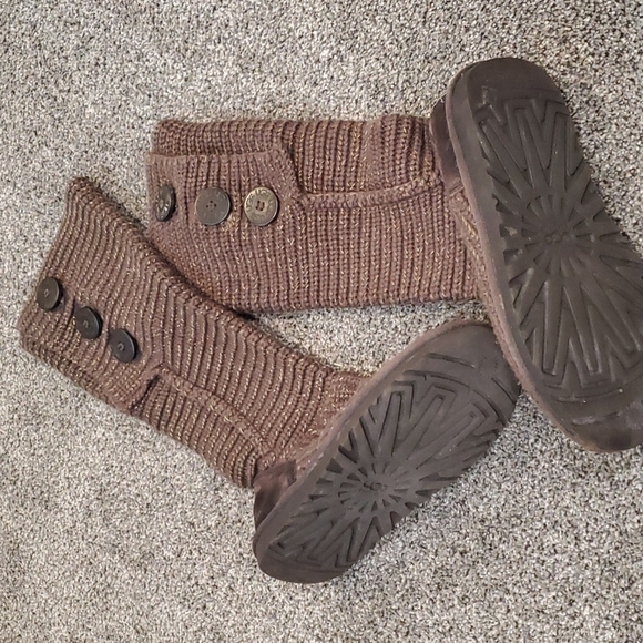 Ugg Classic Cardi 1876 Sweater Knit boots shoes 3 button sz 6 - Picture 11 of 15